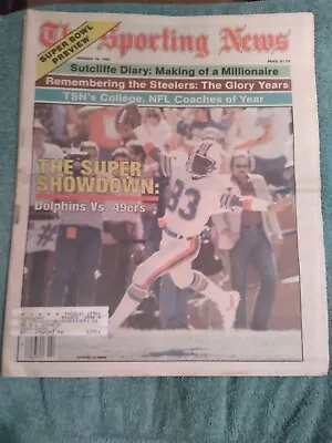 January 14 1985 The Sporting News Super Bowl Preview/49ers-Miami/ Mark Clayton • $6.99