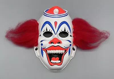 Vintage 1970's - 1980’s Spooky Clown Halloween Mask - Ben Cooper (?) • $39.99