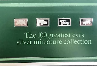 £19.99 • Buy 4 John Pinches 100 Greatest Cars Miniatures Silver .925 Ingots Issue 4 Nos 13-16