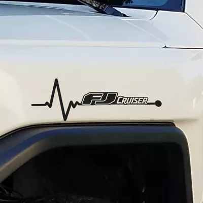 2X Heartbeat Graphic For FJ Cruiser SUV Truck Car Automotive Decal Vinyl Sticker • $19.23