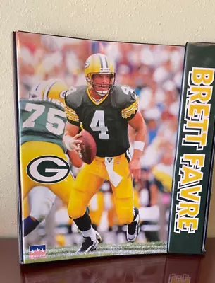 Vintage 1998 Starline NFL Brett Favre 3 Ring 3” Binder • $13