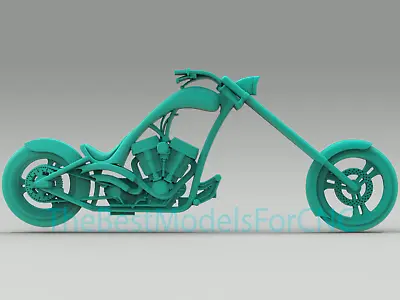 3D Model STL File For CNC Router Laser & 3D Printer American Chopper Motorcycle • $2.99