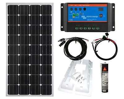 £209.99 • Buy Victron 150w Solar Panel Kit Battery Charging PWM-Light Controller+ Brackets