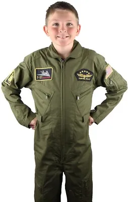 ROTHCO FLIGHT SUIT / Youth Size Small / Costume Fighter Pilot / Top Gun Military • $34.99