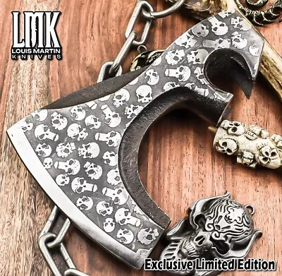 Custom AUS-10 Steel Viking Axe Knife D2 Tool Steel • $0.99