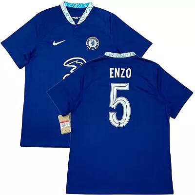 2022/23 Chelsea UCL Home Jersey #5 Enzo Fernandez Large Nike Cup Version NEW • $99