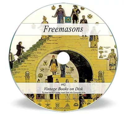 320 Rare Old Freemasons Books On DVD - Masonic Secret Rituals Knights Templar 92 • £4.60