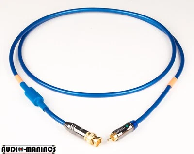 £29.99 • Buy QED P75 SPDIF Digital 1.5m RCA-BNC Coaxial Cable +Ferrite Bead Chord Linn NAIM