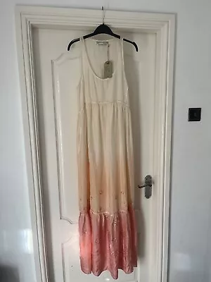 B/new All Saints Silk Embellished Ombre Summer Holiday Maxi Dress Soldout £195 • £50