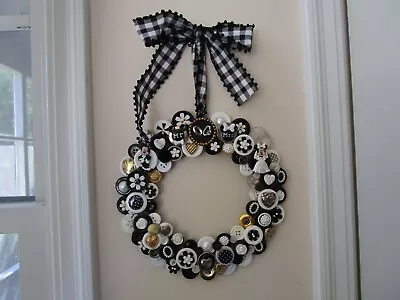 Mickey & Minnie Mouse Wedding Wreath Or Candle Ring Disney Hademade Great Gift • $100