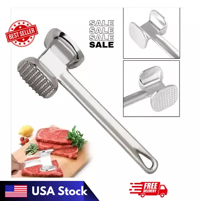 9  Double Side Meat Tenderizer Steak Mallet Food Hammer Beef Pork Kitchen Tool • $6.89