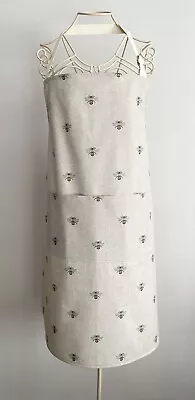 Bee Oilcloth Linen Look Adjustable Apron • £22
