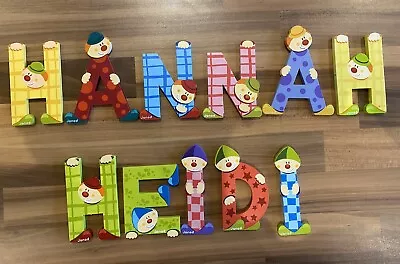 JANOD Letters Colourful Wooden Clown Letters For Children’s Names - £2per Letter • £2