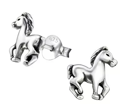ICYROSE Sterling Silver Horse Girls Women Stud Earrings 3225 • $12.99