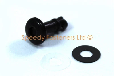 £2 • Buy Black DZUS Fairing Studs - Honda Yamaha Ducati Aprilia RSV RSVR Mille AP8121663