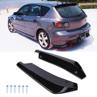 For Mazda 2 3 5 6 CX-3 CX5 CX7 Rear Bumper Diffuser Lip Canard Splitter Body Kit • $20.39