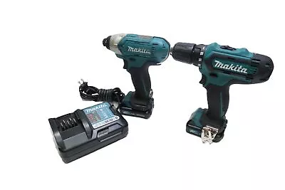 Makita 12V Li-Ion CXT Cordless Combo Bundle FD05 3/8  Drill/DT03 Impact Driver • $104.99