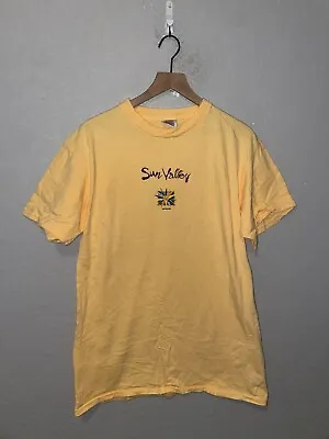 1994 Vintage Sun Valley Wild West Graphic Yellow Shirt USA Made VTG 90s L Large • $25