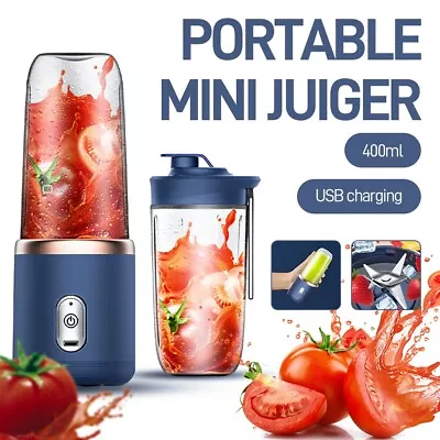 Portable Electric Mini Blender Mixer Shaker Bottle USB Rechargeable Fitness Gift • £11.34