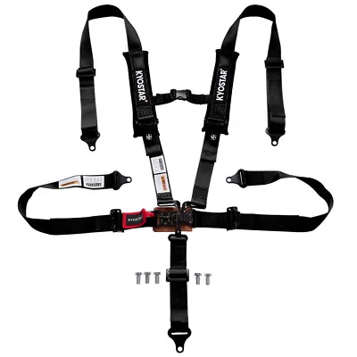 2 Inch 5 Point Racing Harness Quick Release Latch & Link Safety Black Seat Belt  • $62.78