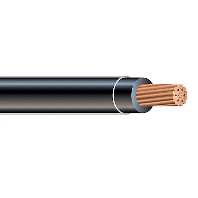 100' 4 AWG Copper THHN THWN-2 Building Wire Black 600V • $160