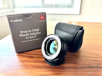 Canon Drop-In Filter Mount Adapter EF-EOS R With Circular Polarizing Filter • $199