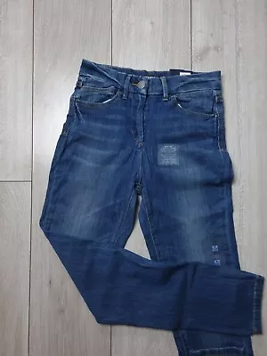 Ladies M&S Jeans Jeggings Size 8 Medium Blue 70% Cotton (C03 AA36) • £0.99