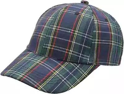 Fidra Scottish Tartan Basesball Cap One Size Adjustable 2 Colour Designs Fast D • £9.95