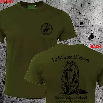 NEW USMC United States Marine Corps Scout Sniper Camp Pendleton School T-shirt • $23.50