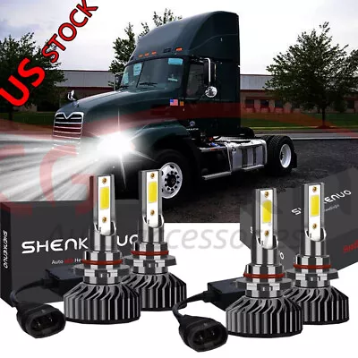 9006 9005 LED Headlight Bulb Hi/Lo Beam For 1998-2015 MACK Vision CX CXN Truck • $41.64