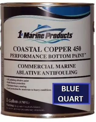 Coastal Copper 450 Multi-Season Ablative Antifouling Bottom Paint BLUE QUART • $52.88