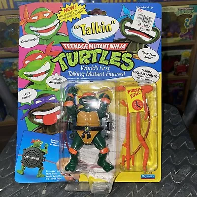  1991 Playmates TMNT Teenage Mutant Ninja Turtles Talkin' Michaelangelo • $20