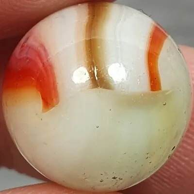 9/16 + Japanese Mushroom Vivid Striped Example Vintage Marbles MM • $6.17