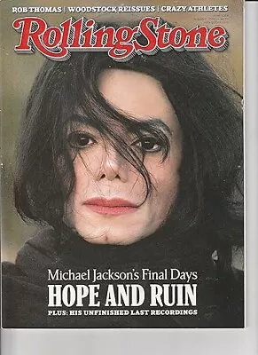 Rolling Stone Magazine-michael Jackson-aug. 6 2009 • $9.98