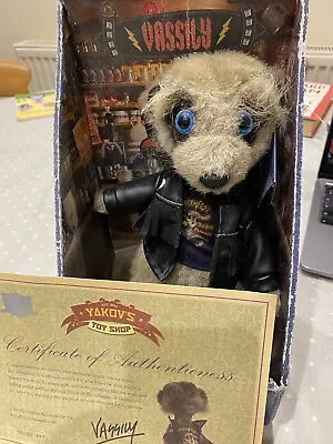 Compare The Meercat Soft Toy Vassily Black Jacket Brand New In Box Certificate • £7.95