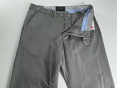 Marc Ecko Cut & Sew Size 33X32 Grey Chino Khaki Pants Modern Fit NWT • $22