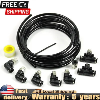 PUSH LOCK Black Vacuum Fitting Kit Turbo Wastegate & Solenoid For Turbo Vehicles • $11.99