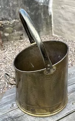 Vintage Peerage Brass Coal Fireside Bucket - Ideal For Kindling / Coal Etc • £45