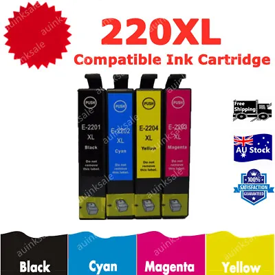 $14.40 • Buy Compatible Ink Cartridge 220XL 220 XL For Epson XP 220 320 420 WF 2630 2650 2750