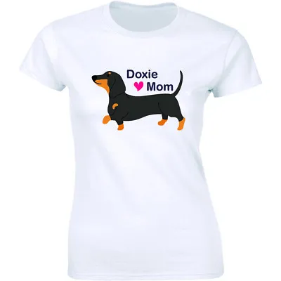 Dachshund Mom Doxie Wiener Dog Mama Pet Puppy Rescue Gift Women's T-Shirt • $13.01