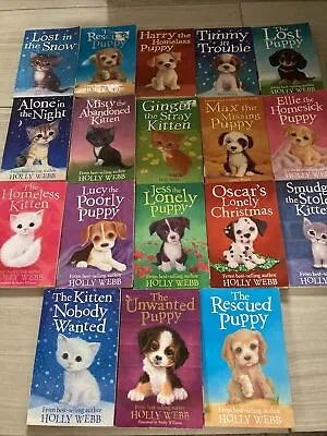 Holly Webb Book Bundle 18 X Paperback Books Job Lot - Puppy And Kitten Books • £16.99