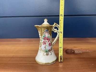 Vintage Ucagco Japan Ceramic Mini Vase Pitcher With Lid And Original Sticker • $12