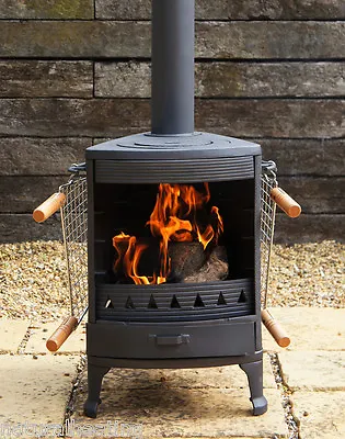 Hellfire GARDEN Cast Iron Stove Cooker BBQ Patio Heater Pizza Oven Fire Pit • £349.99