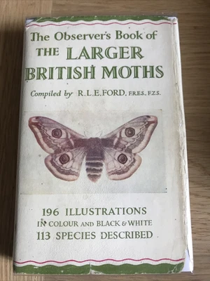 £4 • Buy The Observers Book Of Larger British Moths R L E Ford 1954 Frederick Warne Ltd