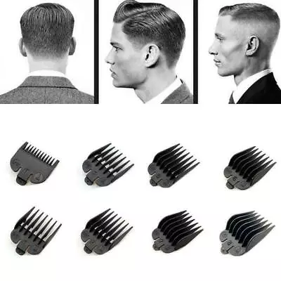 8PCS Wahl Attachment Hair Clipper Guide Limit Comb 8in1 Blades Trimmer Guards AU • $12.88