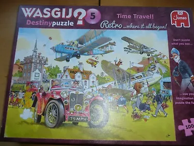Wasgij Destiny 5 Time Travel !  1000 Pieces Very Good Cond Retro Jigsaw Complete • £3.99