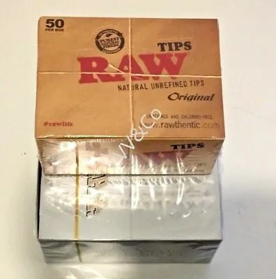 Rizla King Size Silver Rolling Papers And Raw Hemp Natural Unrefined Tips • £34.95