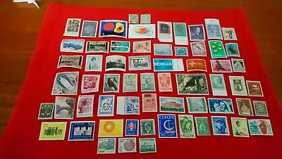 World Stamps (E1) - 63 Different Mint And Mounted Mint. See Scans And Notes • £1.90