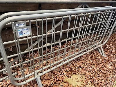 £30 • Buy Pedestrian Crowd Control Safety Site Fencing Barrier Galvanised Heras