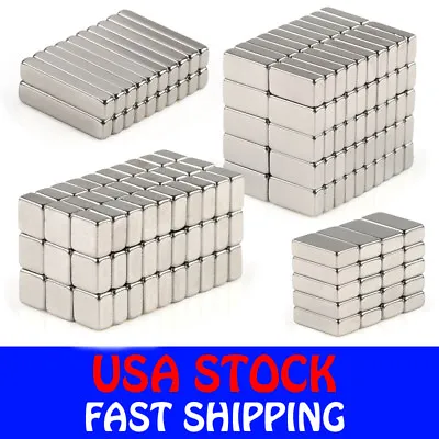 N35 Block Cuboid Rare Earth Neodymium Mini Fridge Strong Magnets Various Sizes • $8.74